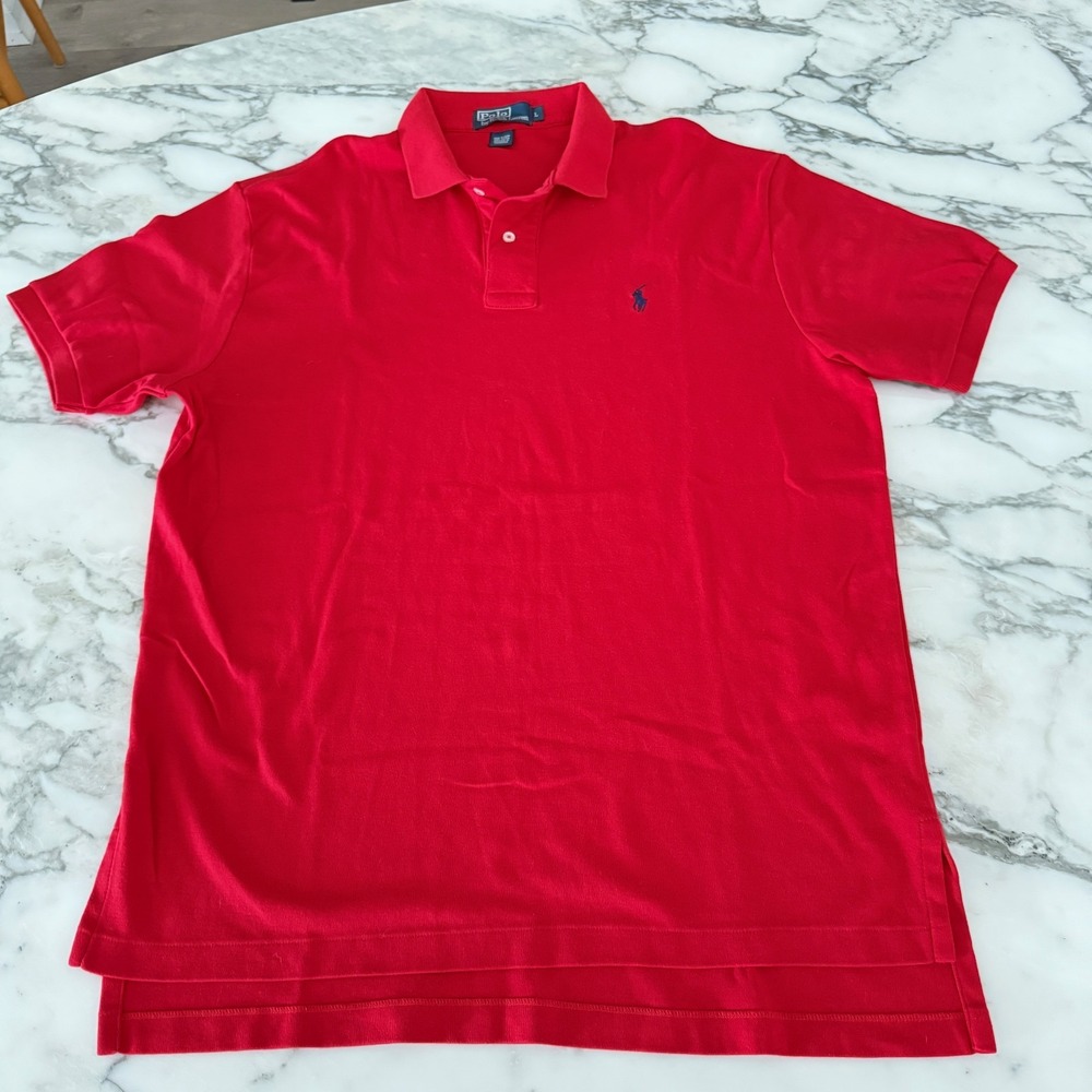 Polo Ralph Lauren Cotton Men's Pullover‎ Polo Short sleeve shirt,  Large